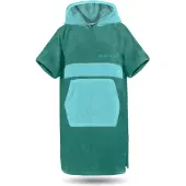 Normani Badjas kort ' Surfer Poncho ' petrol