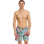 Spongebob Squarepants Zwembroek - OppoSuits - Frenzy - S tot XXL - voor Mannen - meerkleurig | Maat XXL