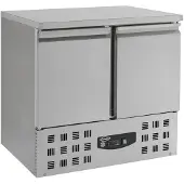 CombiSteel Koelwerkbank Combisteel, RVS, 2 deuren, 2x1/1GN, 90(b)x87(h)x70(d), 230V/340W