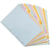 Exacompta 2621E 20x Interc. A-Z A4 Carte 160g pastel