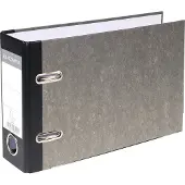 Exacompta 20x Prem'Touch Ordner met hefboom - rug 70mm - A5 horizontaal - Grijs-Zwarte rug - 53111E