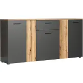 Ebuy24 Commode Esteban Antraciet BHT 181 x 86 x 38 cm