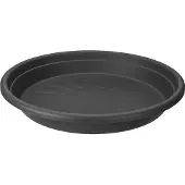 Elho Universele Schotel Rond 27 - Schotel voor Binnen & buiten accessoires - Ø 27.0 x H 3.8 cm - Antraciet