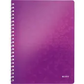 Leitz notitieboekje WOW 4638, A4, geruit, paars