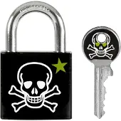 Masterlock Hangslot 30mm, bedrukt: skull - 3430EURDSKULL 3430EURDSKULL