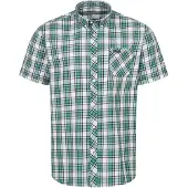 Lonsdale Overhemd 'Brixworth' groen / zwart / wit