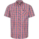 Lonsdale Overhemd ' BRIXWORTH ' blauw / rood / wit