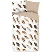 Good Morning dekbedovertrek Fedra - katoen - 1-persoons (140x220 + 60x70cm)