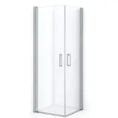 Maxaro Diamond Douchecabine | 60x60 cm Chroom Helder glas Draaideur Vierkant