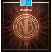D'addario And Co ACOUSTIC FOLK STRINGS NB1253 NICKEL BRONZE LIGHT 12 53
