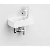 Clou Flush 3 fontein solid surface 36cm rechts met handdoekhouder wit mat