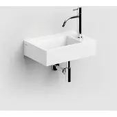 Clou Flush 2 fontein 36cm solid surface wit mat