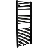 Sanicare design handdoekradiator 60x120cm midden aansluiting zwart mat