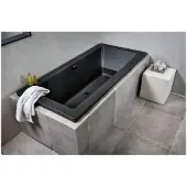 Xenz Society ligbad 190x80x50cm ebony mat zwart