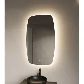 Gliss Design Erato spiegel verticaal met LED-verlichting en verwarming 60x100cm