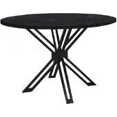 MD Interior Susy ronde eetkamertafel zwart mangohout 130cm