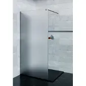 Saniclear Blurred douchewand matglas 110x200cm gunmetal profiel