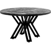 MD Interior Susy ronde salontafel zwart mangohout 60cm