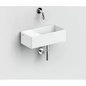 Clou New Flush 3 fontein solid surface 35cm links wit mat