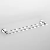 Clou Flat dubbel handdoekhouder 60cm chroom