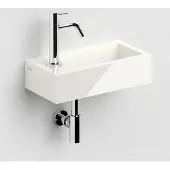 Clou Flush 3 fontein mineraalmarmer 36cm links wit glans