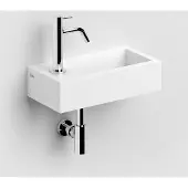 Clou Flush 3 fontein solid surface 36cm links wit mat