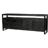 LivingFurn dressoir norris 210x80x45 cm mangohout
