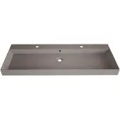 SaniGoods Kolo wastafel 140cm met 2 kraangaten mat leigrijs