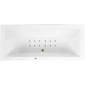 Lambini Designs Cube bubbelbad 190x90cm elektronisch met 12 aerojets rose goud