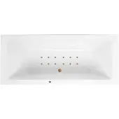 Lambini Designs Cube bubbelbad 180x80cm elektronisch met 12 aerojets goud