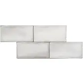 Terre d'Azur Terre-Spatula wandtegel 10x20cm wit glans