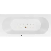 Lambini Designs Round bubbelbad 170x75cm elektronisch met 12 aerojets goud