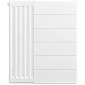 Eastbrook plaat voor paneelradiator met streep 50x60cm wit glans