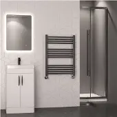 Eastbrook Wendover handdoekradiator 60x80cm 360W gunmetal geborsteld