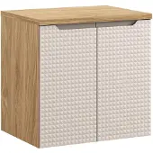 Comad Luxor Beige badmeubel 60cm met 2 deuren en wastafelblad