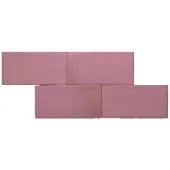 Terre d'Azur Terre-Spatula wandtegel 10x20cm paars roze