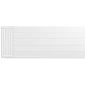 Eastbrook plaat voor paneelradiator met streep 130x50cm wit glans