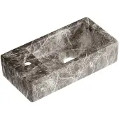 Best design Allure fontein links 36x18x9cm bruin marmer