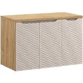 Comad Ocean Beige badmeubel 90cm met 3 deuren en wastafelblad