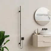 SaniGoods Lilia elektrische staafradiator 150cm gunmetal 60W