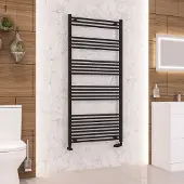 Eastbrook Wendover handdoekradiator 75x160cm 1041W zwart mat