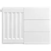 Eastbrook plaat voor paneelradiator met streep 40x30cm wit glans