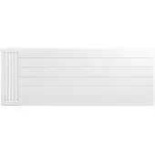 Eastbrook plaat voor paneelradiator met streep 160x60cm wit glans
