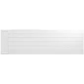 Eastbrook plaat voor paneelradiator met streep 200x60cm wit glans