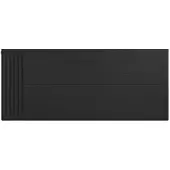 Eastbrook plaat voor paneelradiator met streep 140x60cm zwart mat