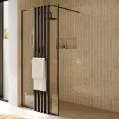 Riho Define inloopdouche met decopaneel 90x200cm ijzer verouderd mat