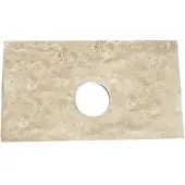 Saniclear Micro fonteinblad 39x22cm white travertin