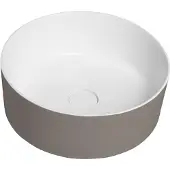 Sapho Thin waskom solid surface 38x14.2cm bruin