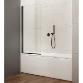 Aqualine Vilma badwand 60x140cm zwart mat