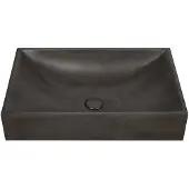 Sapho Tarant opbouw wastafel 58x36cm zwart graniet